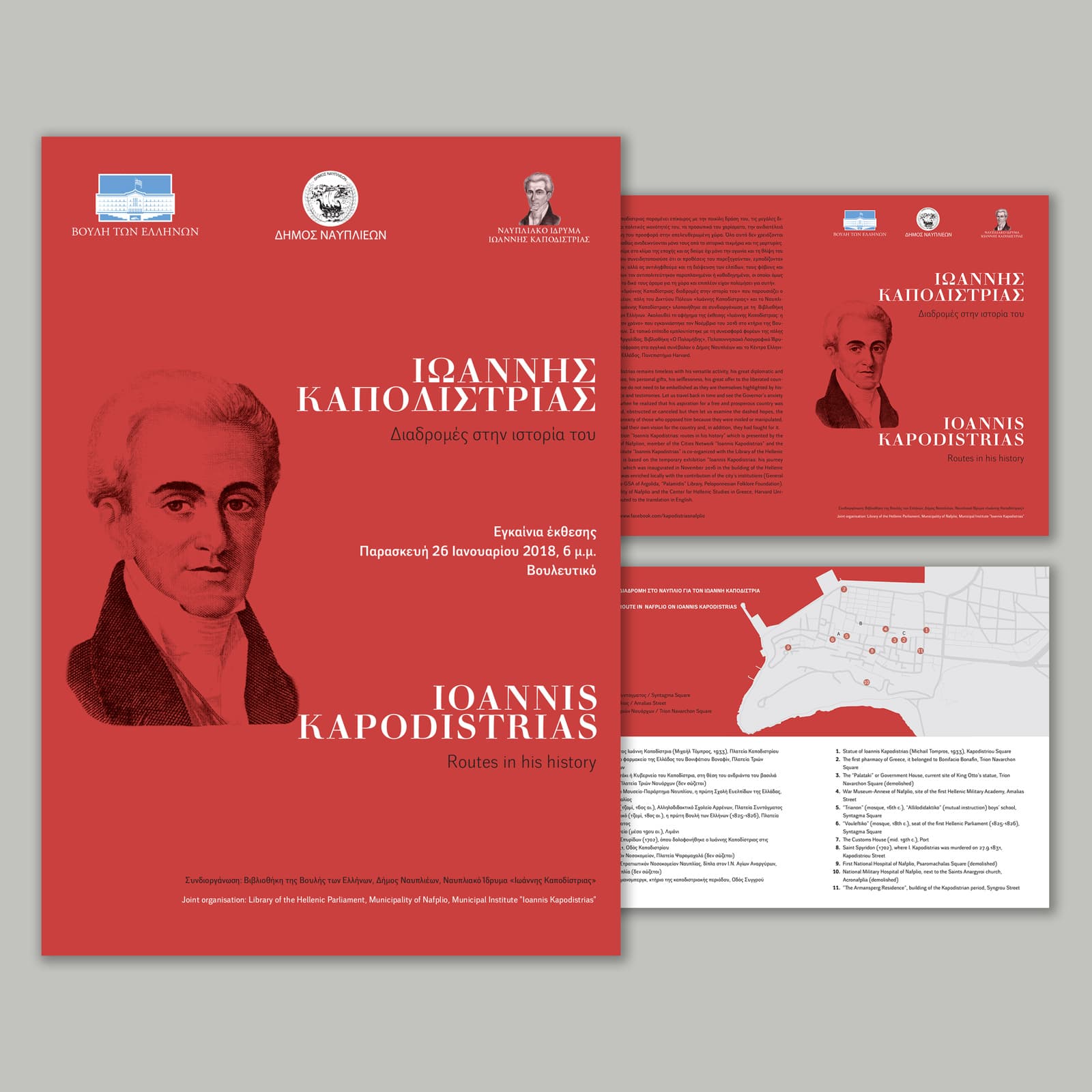 Ioannis Kapodistrias - Routes in his History